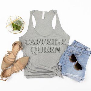 Coffee Lover Racerback Tank Top for Women Caffeine
